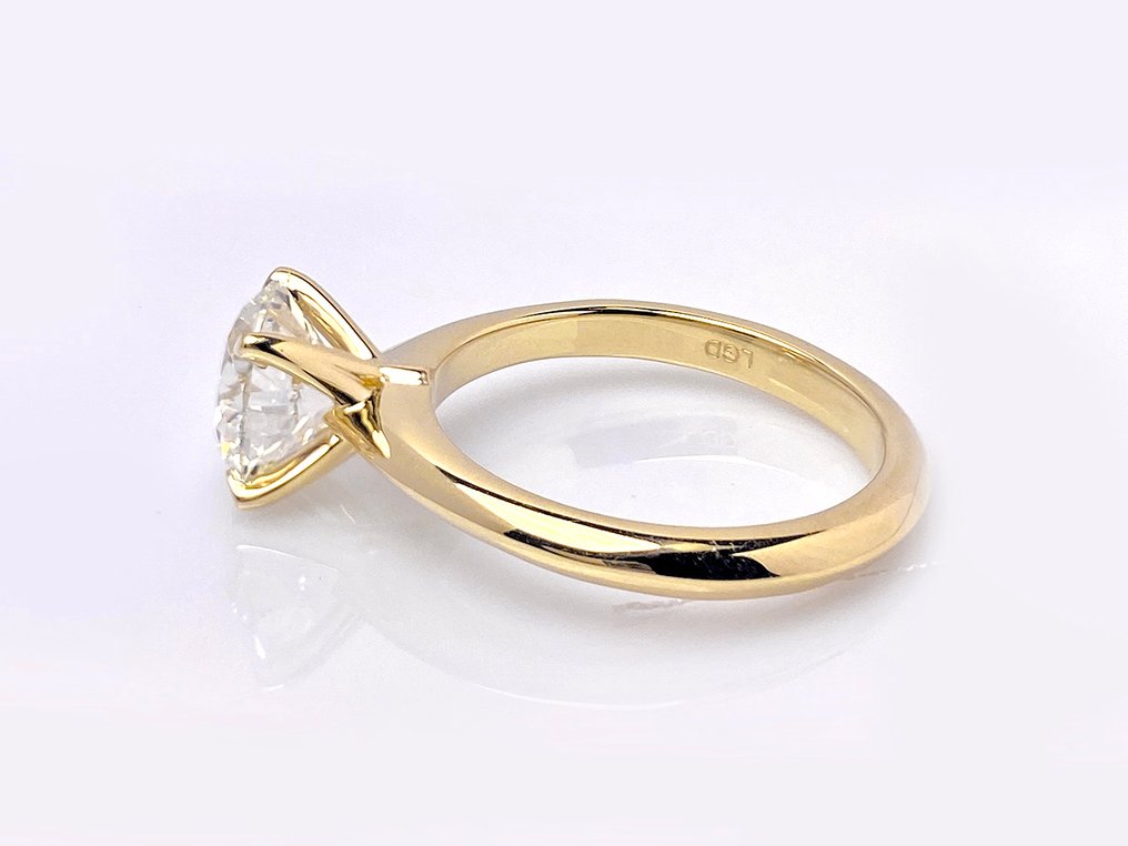Anello - 14 carati Oro giallo - 2.09ct. tw. Diamante (Coltivato in laboratorio) #2.1