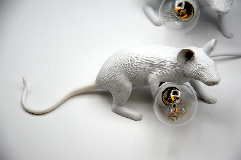 Seletti - Marcantonio - Lamp (2) - Mouse Lamp "Lying Down" - Resin #3.2