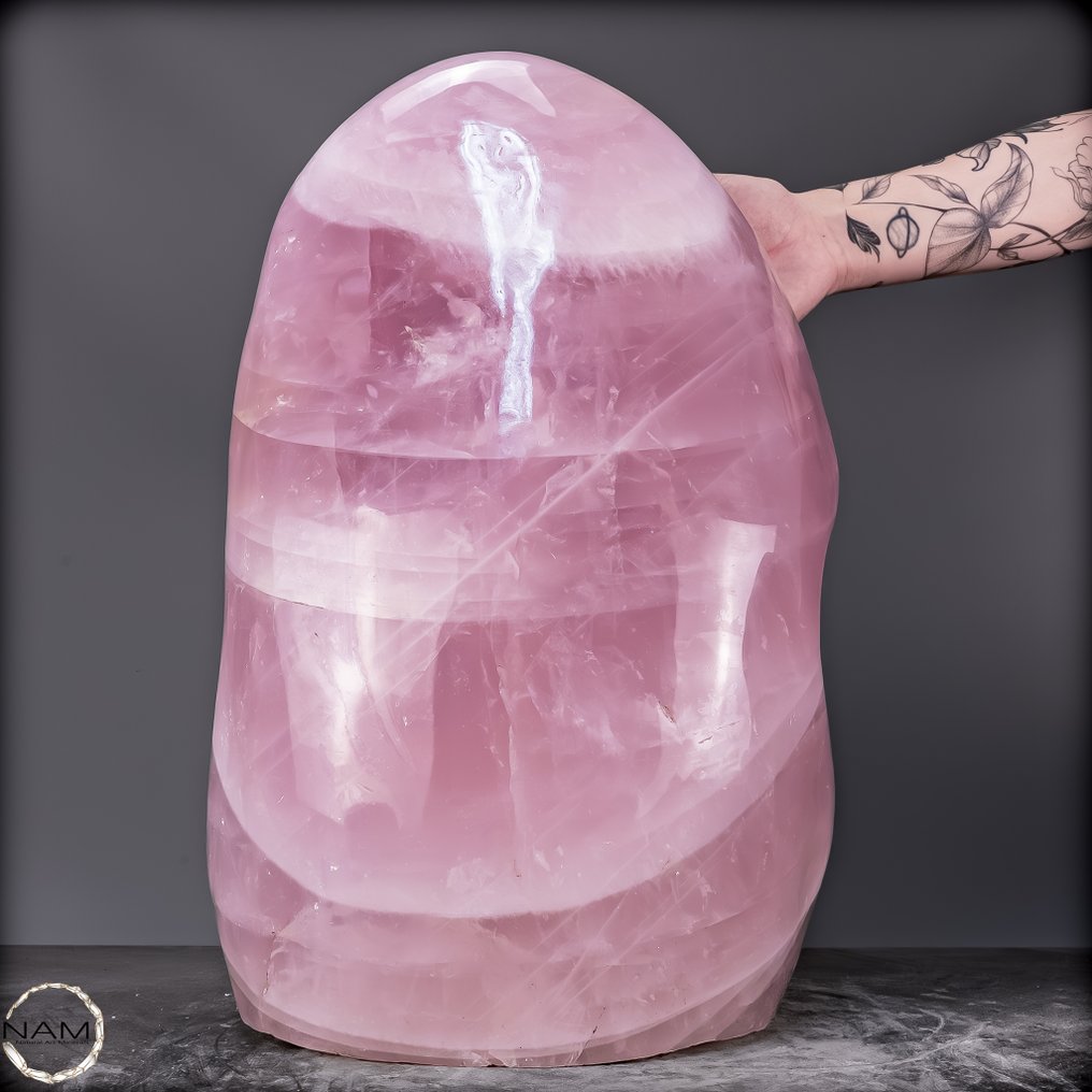 Επίσημοι ρόζ χαλαζίας σε απρόσμεφο σχήμα από τη Βραζιλία – 33,3 kg Αυστηρή κομψότητα σε ροζ- 33305.13 g #3.2