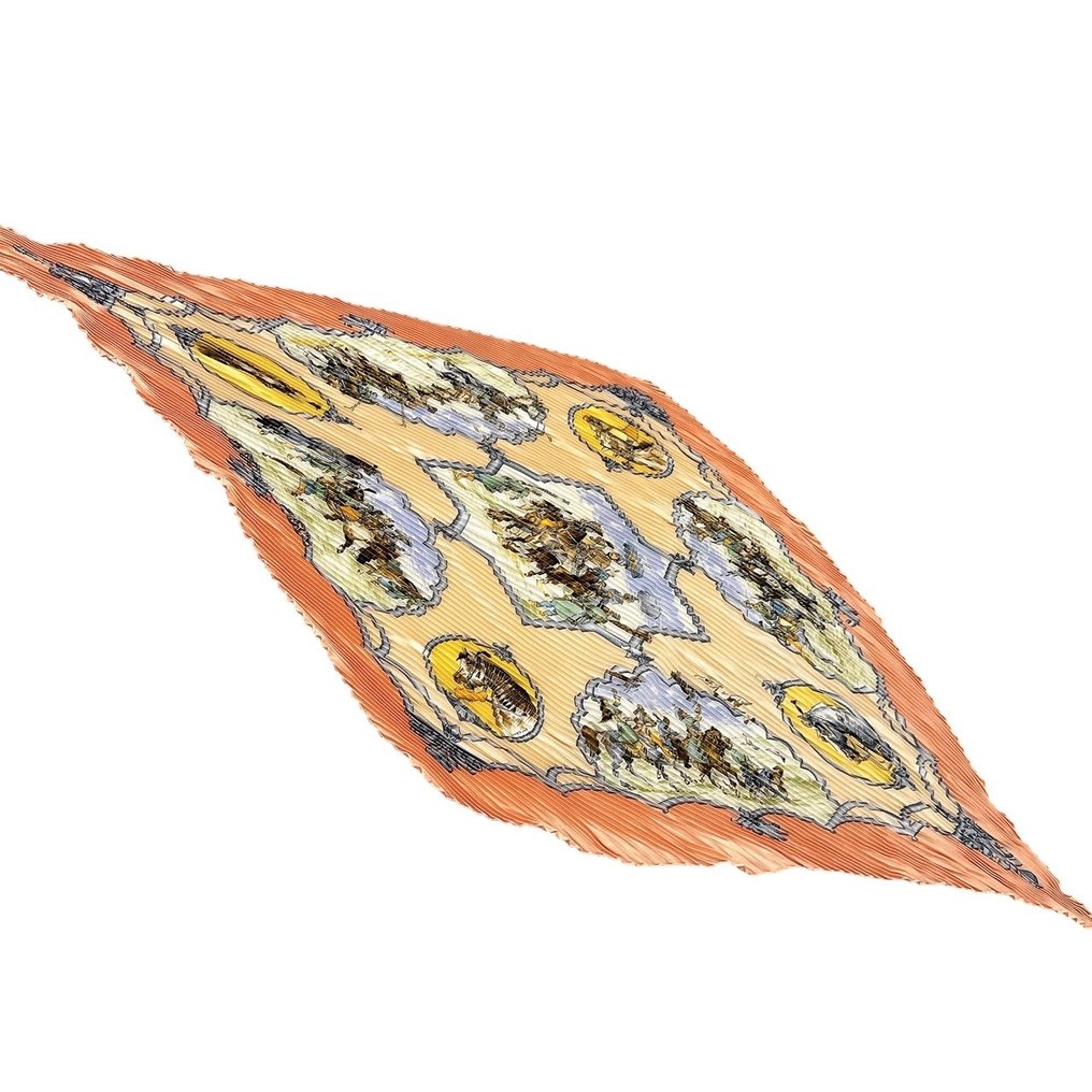 Hermès - CARRE 90 LES CHEVAUX DES MOGHOLS - Écharpe #1.0