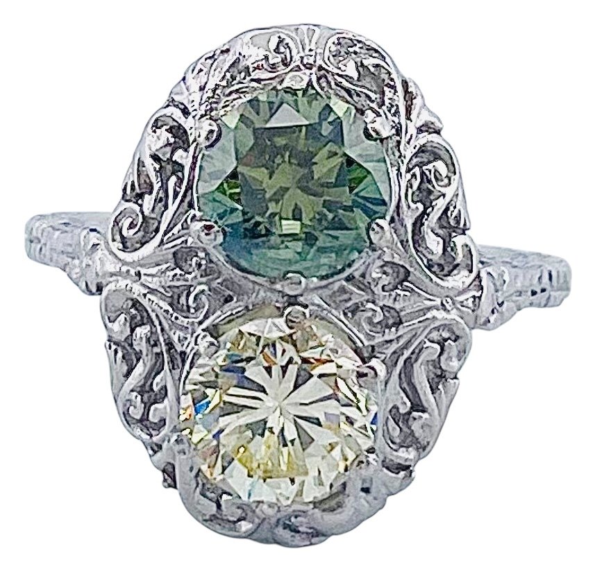 Gyűrű Platina - 2.01ct. tw. Gyémánt (Természetes) #3.2