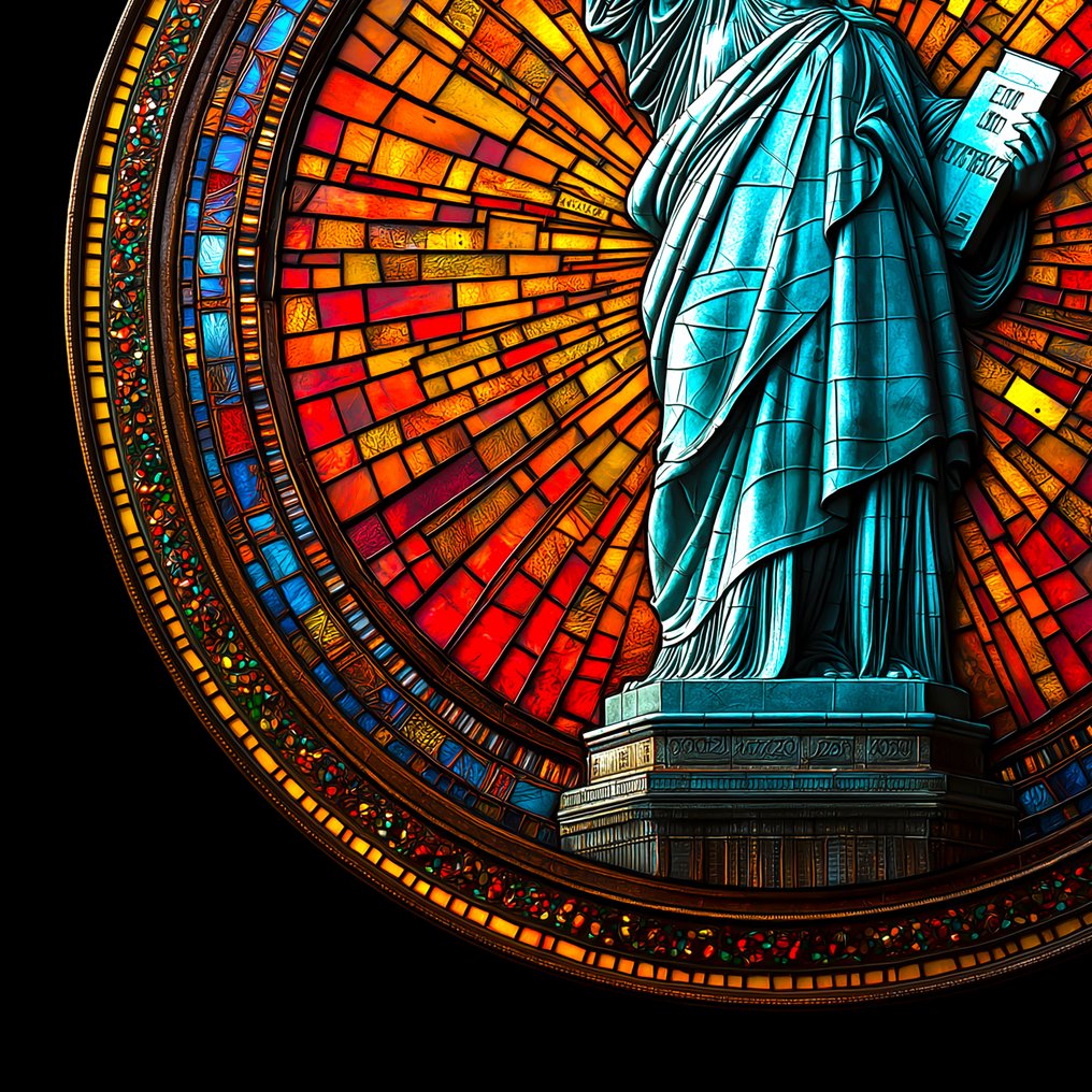 PLM-Art - The coin of Liberty Vitraux Style XL #3.2