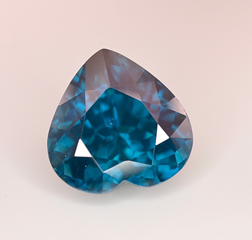 1 pcs Blå Zirkon - 21.17 ct - Internasjonal forening for fargede edelstener (ICA GemLab) - Naturlig glitrende zirkon #2.1