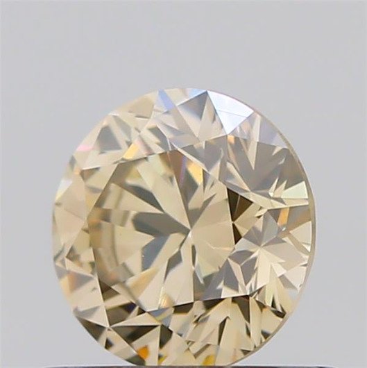 1 pcs Gyémánt  (Természetes színű)  - 0.55 ct - Kerek - Fancy Barna - VS2 - Amerikai Gemmológiai Intézet (GIA) #4.3
