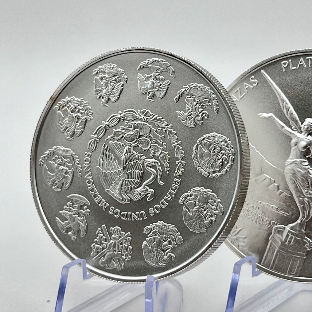 Messico. 2023 & 2024 – Libertad 2x 2 Oz Silver coin .999 BU – In Protective Capsules #3.2