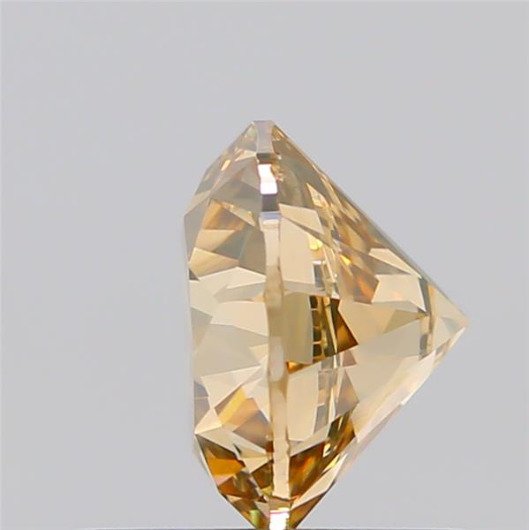 1 pcs Διαμάντι (Φυσικού χρώματος) - 0.84 ct - Στρογγυλό - Fancy Καφέ Κίτρινο - VS2 - Gemological Institute of America (GIA) #4.3