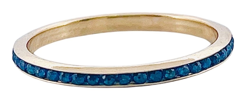 沒有保留價 - 戒指 - 18 克拉 黃金 藍寶石 #1.0