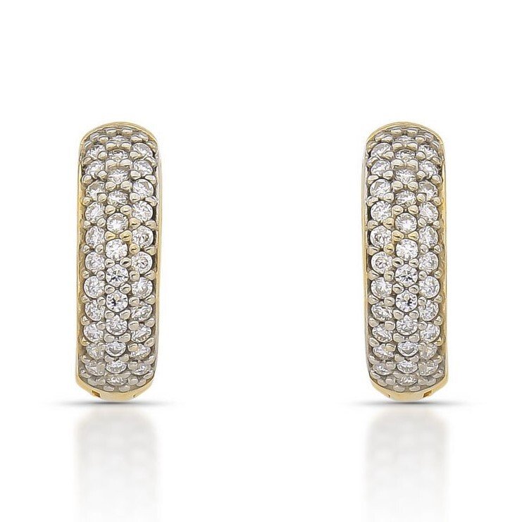 耳环 - 14K包金 黄金 - 0.85ct. tw. 钻石 (天然) - 802474 #1.0