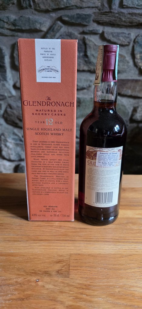 Glendronach 12 years old Matured in Sherry Casks - b. anii `80 - 75 cl #1.0