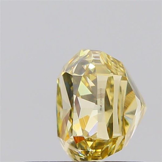 1 pcs 钻石  (天然色彩的)  - 0.76 ct - 枕形 - Fancy 稍帶棕色的 黄色 - VVS2 极轻微内含二级 - 美国宝石研究院（GIA） #3.2