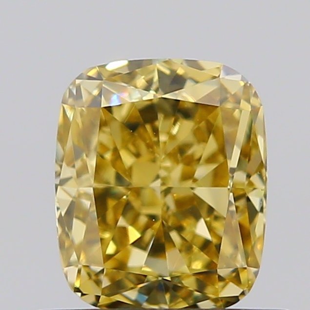 1 pcs Gyémánt (Természetes színű) - 0.71 ct - Párna - Fancy Barnás Sárga - VVS2 - Amerikai Gemmológiai Intézet (GIA) #1.0