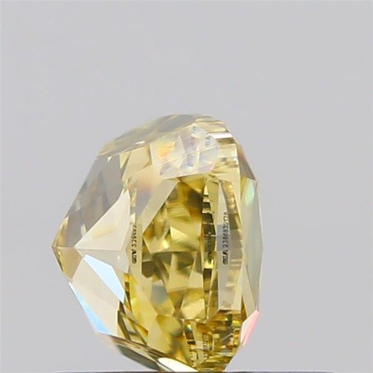 1 pcs 钻石  (天然色彩的)  - 0.76 ct - 枕形 - Fancy 稍帶棕色的 黄色 - VVS2 极轻微内含二级 - 美国宝石研究院（GIA） #1.0