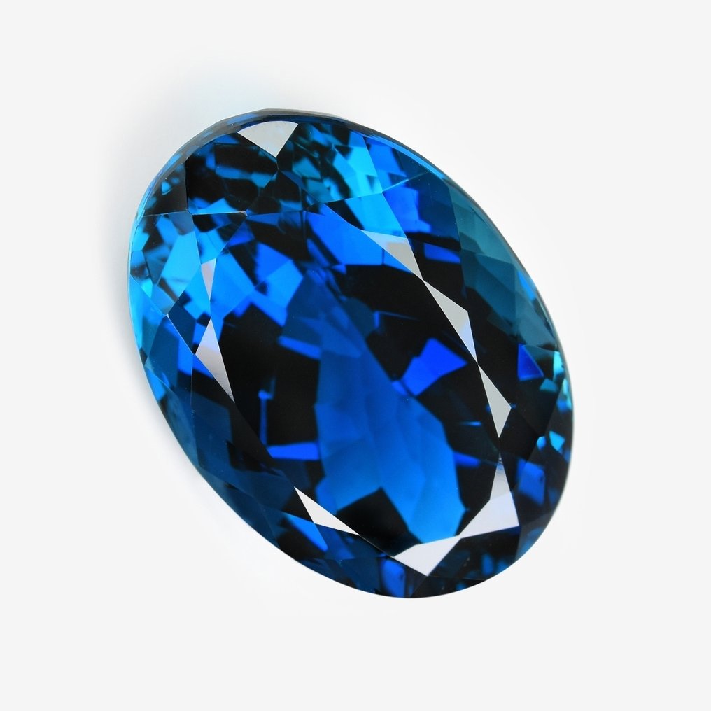 1 pcs 藍色 黃玉 - 69.26 ct - 國際有色寶石協會 (ICA GemLab) #1.0