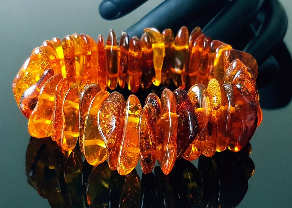 Κεχριμπάρι Βινταζ φυσικό βαλτικό κεχριμπάρι βραχιόλι.- 33 g #1.0