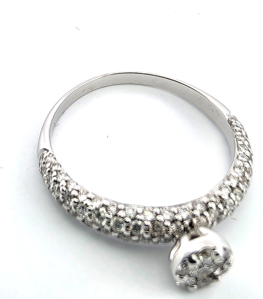 Δαχτυλίδι - 18 καράτια Λευκός χρυσός - 0.80ct. tw. Διαμάντι (Φυσικό) - Διαμάντι #2.1