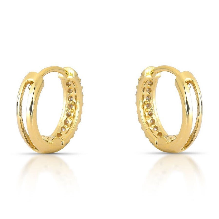 Drop fülbevaló - 14 kt. Sárga arany - 0.50ct. tw. Gyémánt (Természetes) - 802758 #2.1