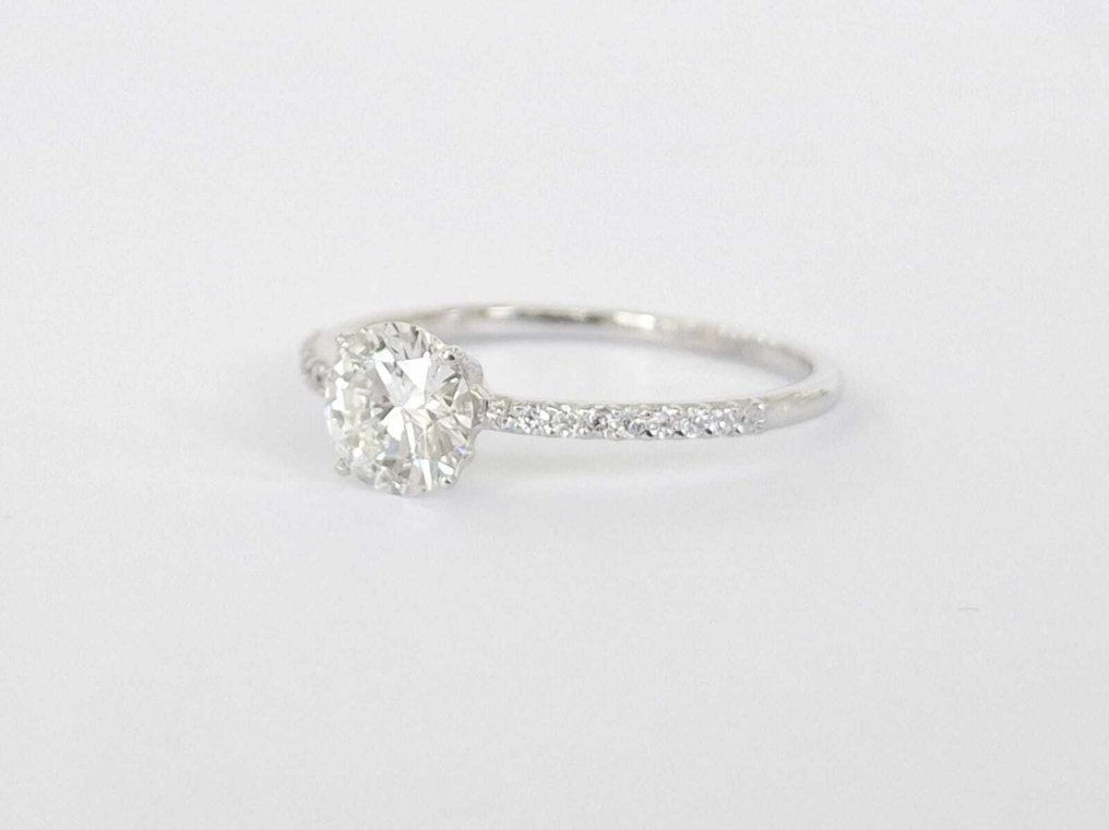 Δαχτυλίδι αρραβώνων - 14 καράτια Λευκός χρυσός -  0.74ct. tw. Διαμάντι (Φυσικό) - Διαμάντι #3.2