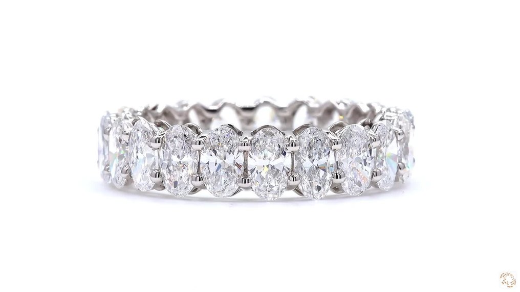 Zonder minimumprijs - Ring Platina -  4.70ct. tw. Diamant (Lab-grown) #4.3