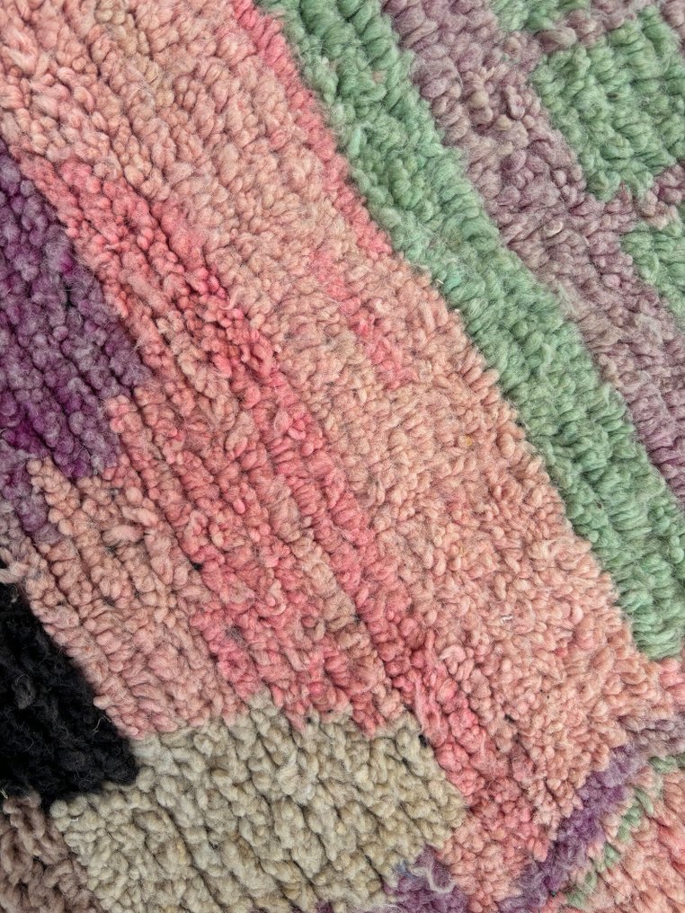 Καταπληκτική πολύχρωμη μαροκινή μοκέτα από μαλλί - Φαντατική μοκέτα Boujaad - Χαλί - 300 cm - 210 cm - Χειροποίητο χαλί #3.2