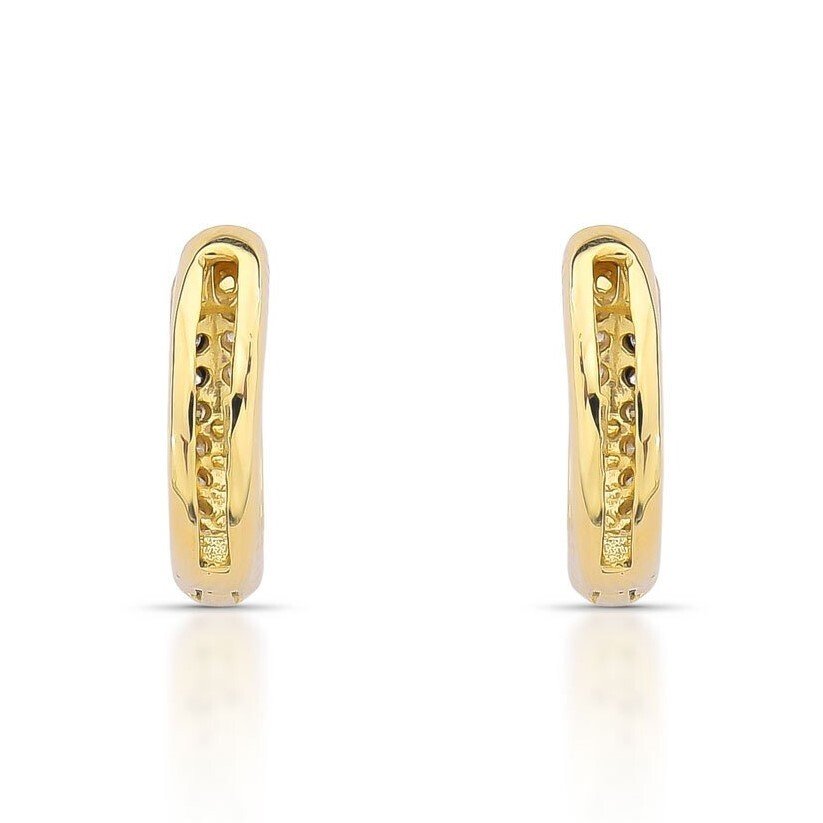 Drop fülbevaló - 14 kt. Sárga arany - 0.50ct. tw. Gyémánt (Természetes) - 802758 #3.2