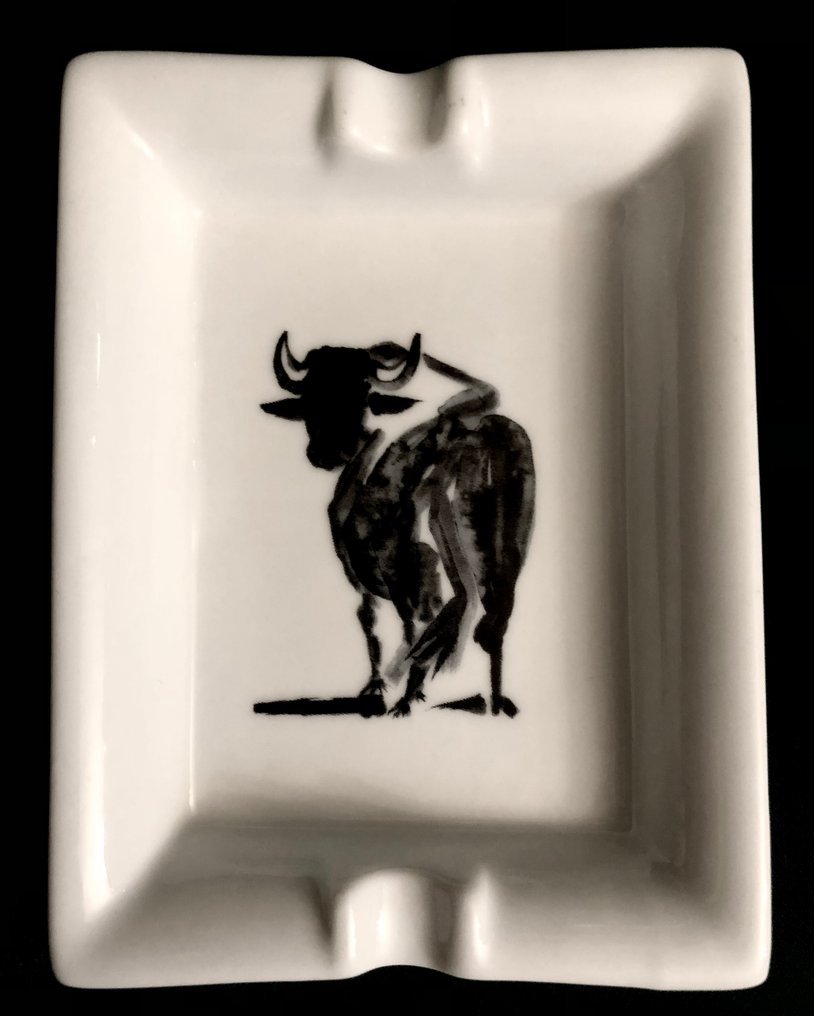 Succession Picasso - XL art - 煙灰缸 - After Pablo Picasso - “Toro Bravo” - 瓷器 #1.0