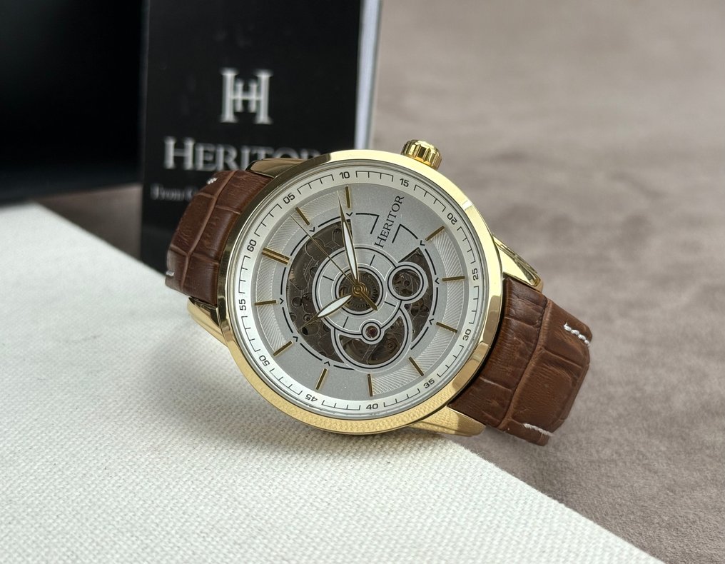Heritor - Automatic Davies Semi-Skeleton - gold/brown - No Reserve Price - HERHS2504 - Men - 2020+ #3.2