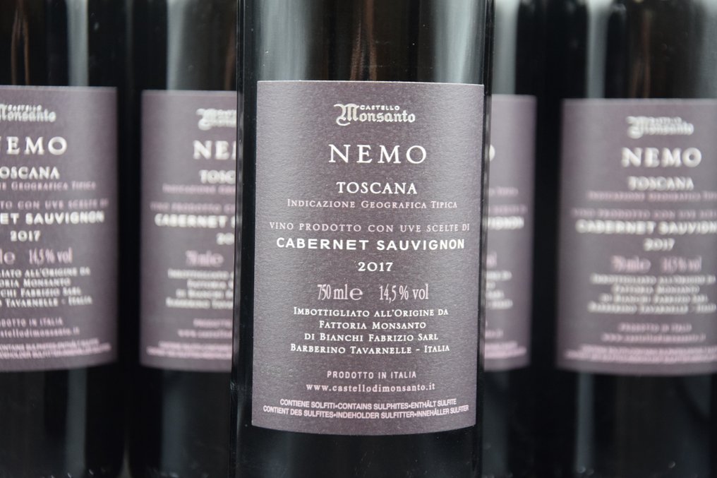 2017 Castello di Monsanto, "Nemo" Cabernet Sauvignon - 托斯卡纳 IGT - 6 Bottles (0.75L) #4.3