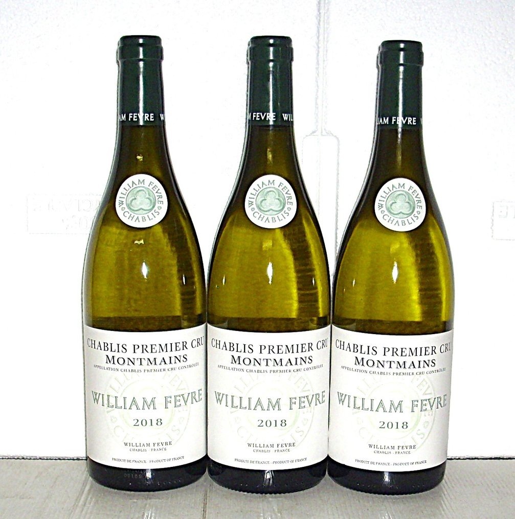 2018 William Fèvre "Montmains" - Chablis 1er Cru - 3 Bottles (0.75L) #1.0