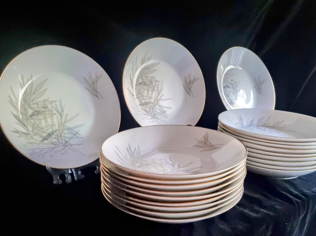 Rosenthal - 盘子 (21) - Form 2000  GRÄSER - 瓷 - NEU 21 汤盘 #1.0