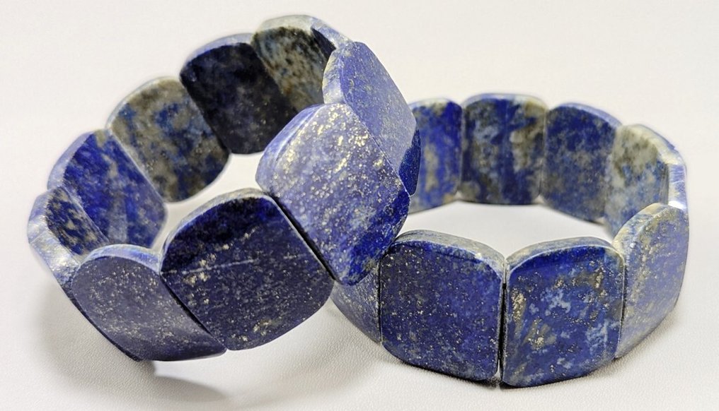 顶级蓝色青金石 手链 - 高度: 220 mm - 闊度: 220 mm- 196 g - (3) #3.2