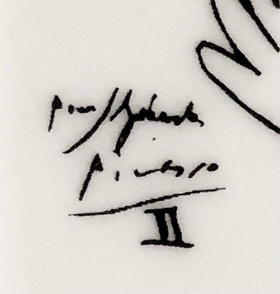 XL art - 煙灰缸 - “The Dove of the Peace” - 瓷器 - 继承毕加索 #2.1