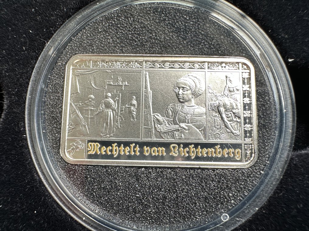 Netherlands. Zilverbaren '900 jaar Utrecht Collectie' in cassette #2.1