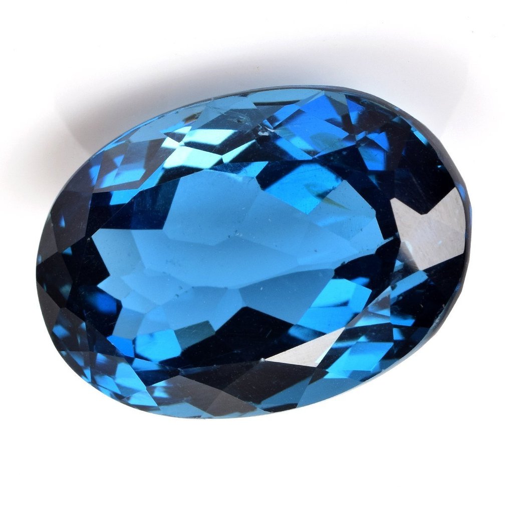 χωρίς τιμή ασφαλείας - 1 pcs Μπλε Τοπάζιο - 28.21 ct - Antwerp Laboratory for Gemstone Testing (ALGT) - London Blue #2.1