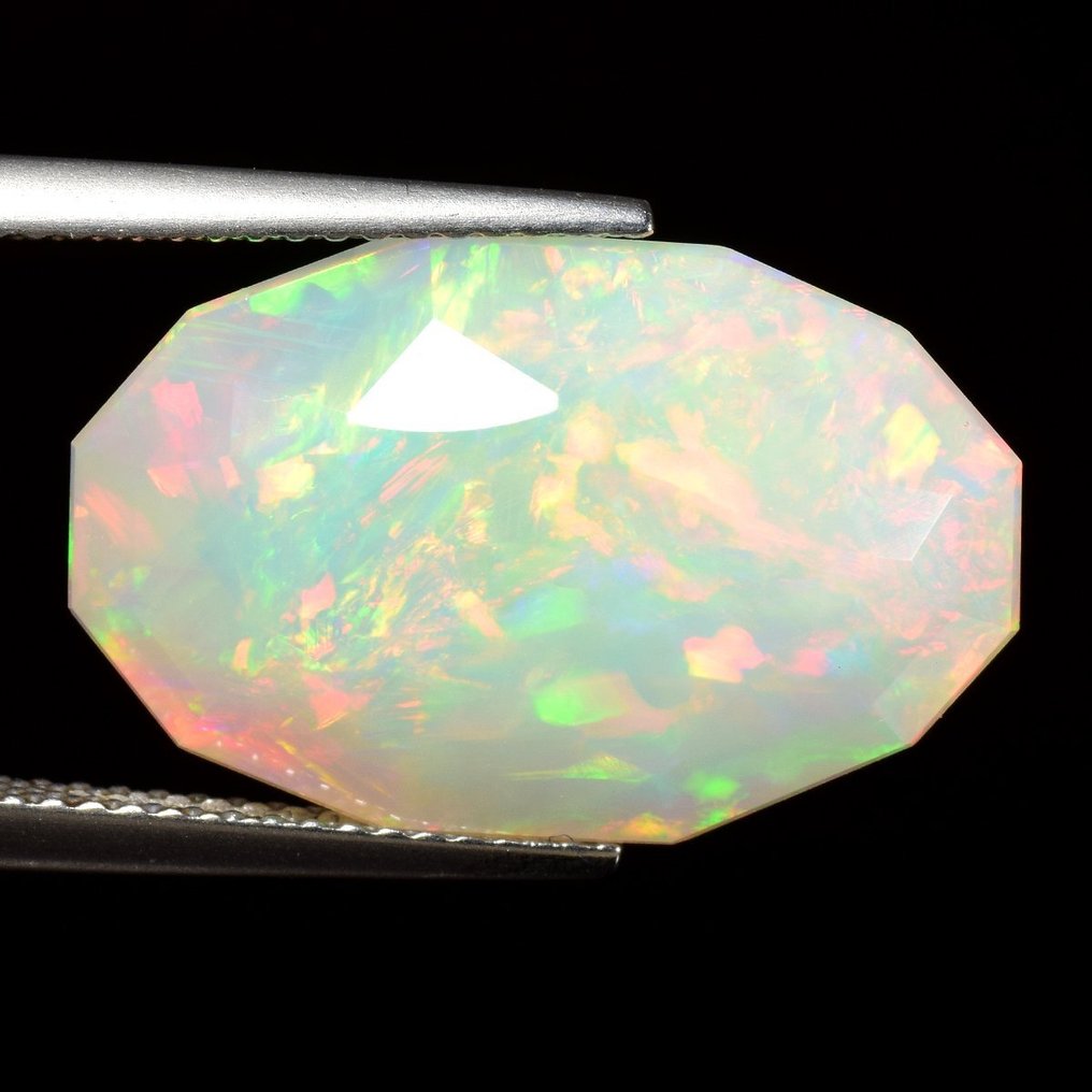 1 pcs Hvid Opal - 11.58 ct - Antwerp Laboratory for Gemstone Testing (ALGT) #1.0