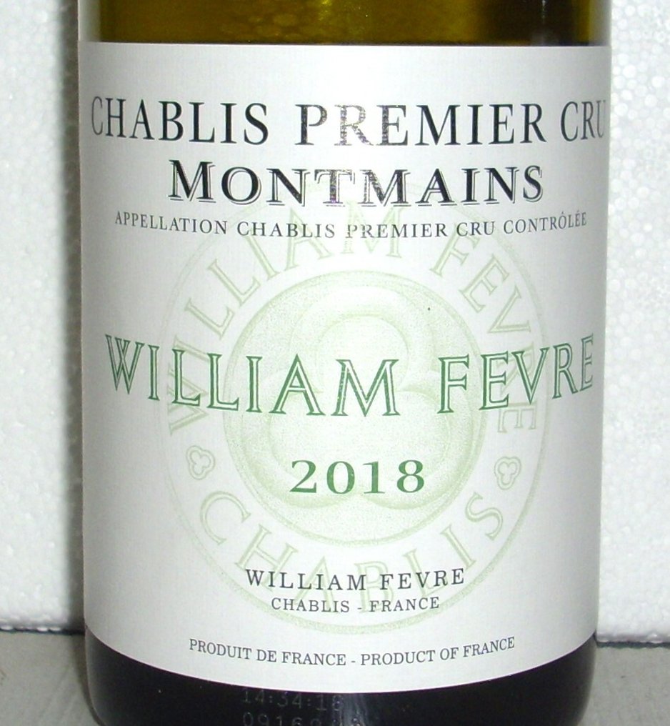 2018 William Fèvre "Montmains" - Chablis 1er Cru - 3 Bottles (0.75L) #1.0