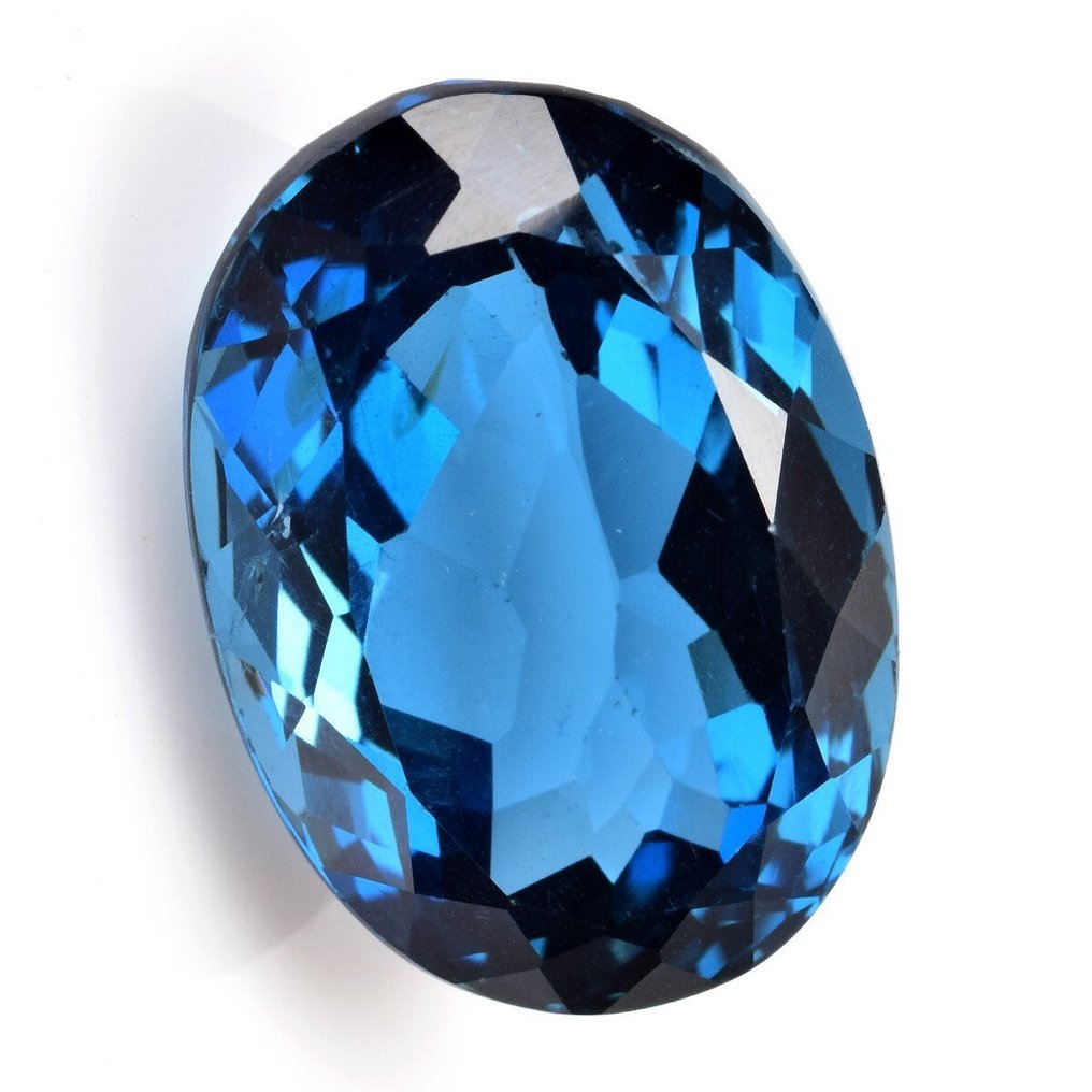 χωρίς τιμή ασφαλείας - 1 pcs Μπλε Τοπάζιο - 28.21 ct - Antwerp Laboratory for Gemstone Testing (ALGT) - London Blue #3.2