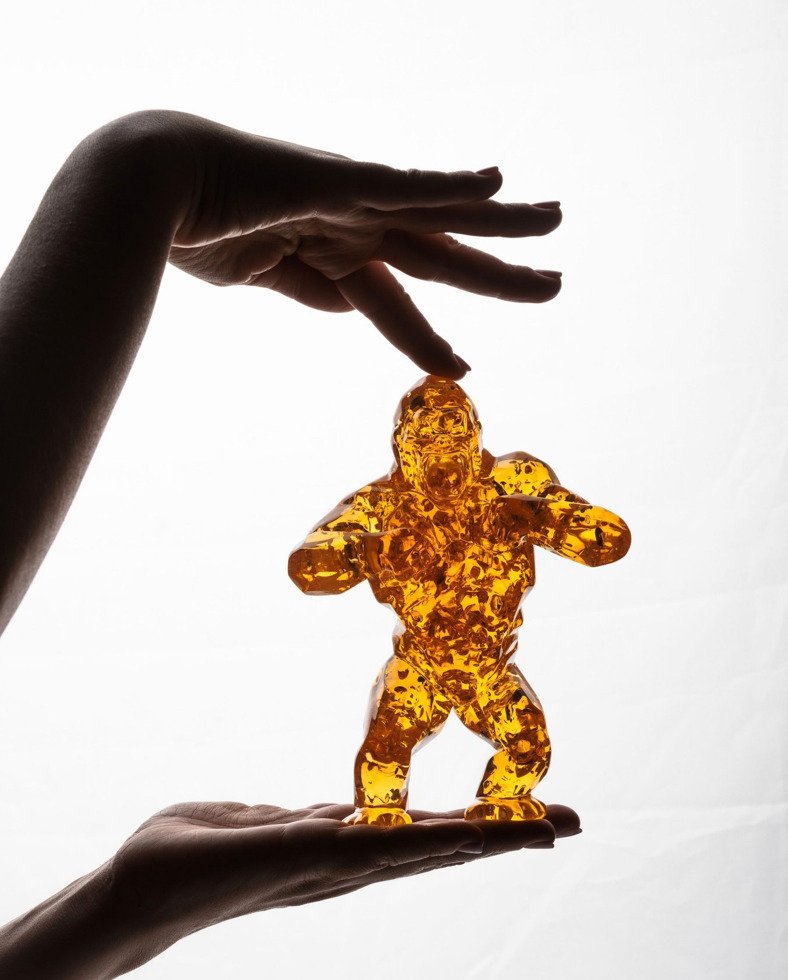 Richard Orlinski (1966) - Kong Bubble (Amber Edition) #4.3