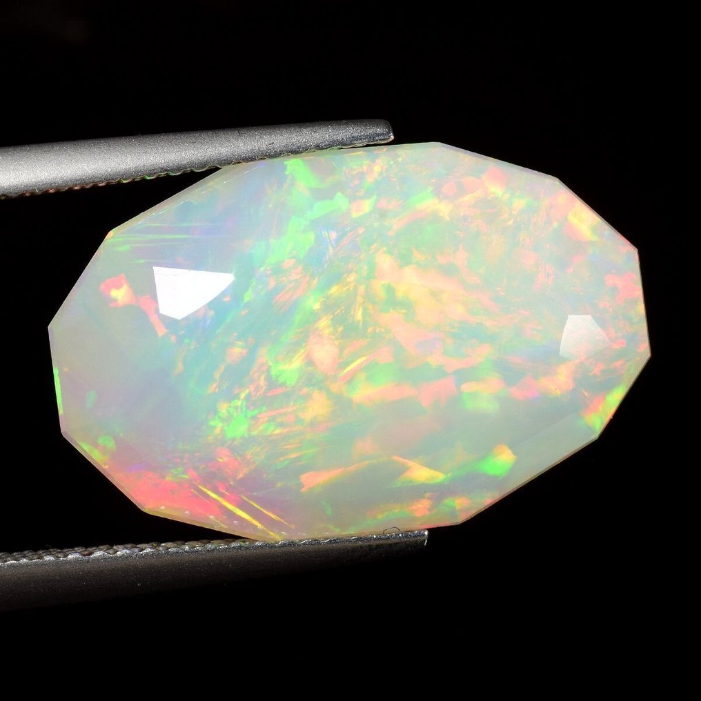 1 pcs Hvid Opal - 11.58 ct - Antwerp Laboratory for Gemstone Testing (ALGT) #3.2