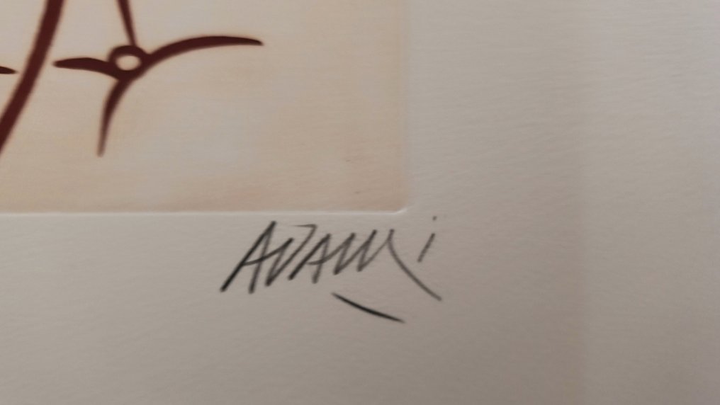 Valerio Adami (1935) - 雕刻块, Senza titolo - 50 cm - 纸 #4.3