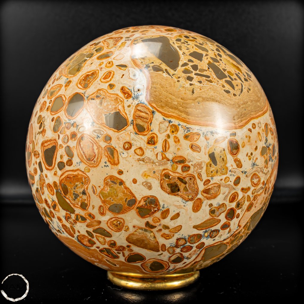 Luonnollinen First Quality Leopard Jasper Sphere- 1909.91 g #1.0