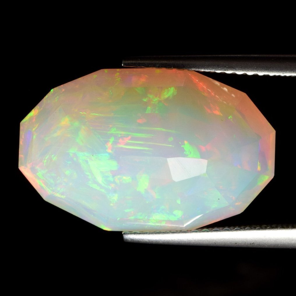 1 pcs Hvid Opal - 11.58 ct - Antwerp Laboratory for Gemstone Testing (ALGT) #4.3