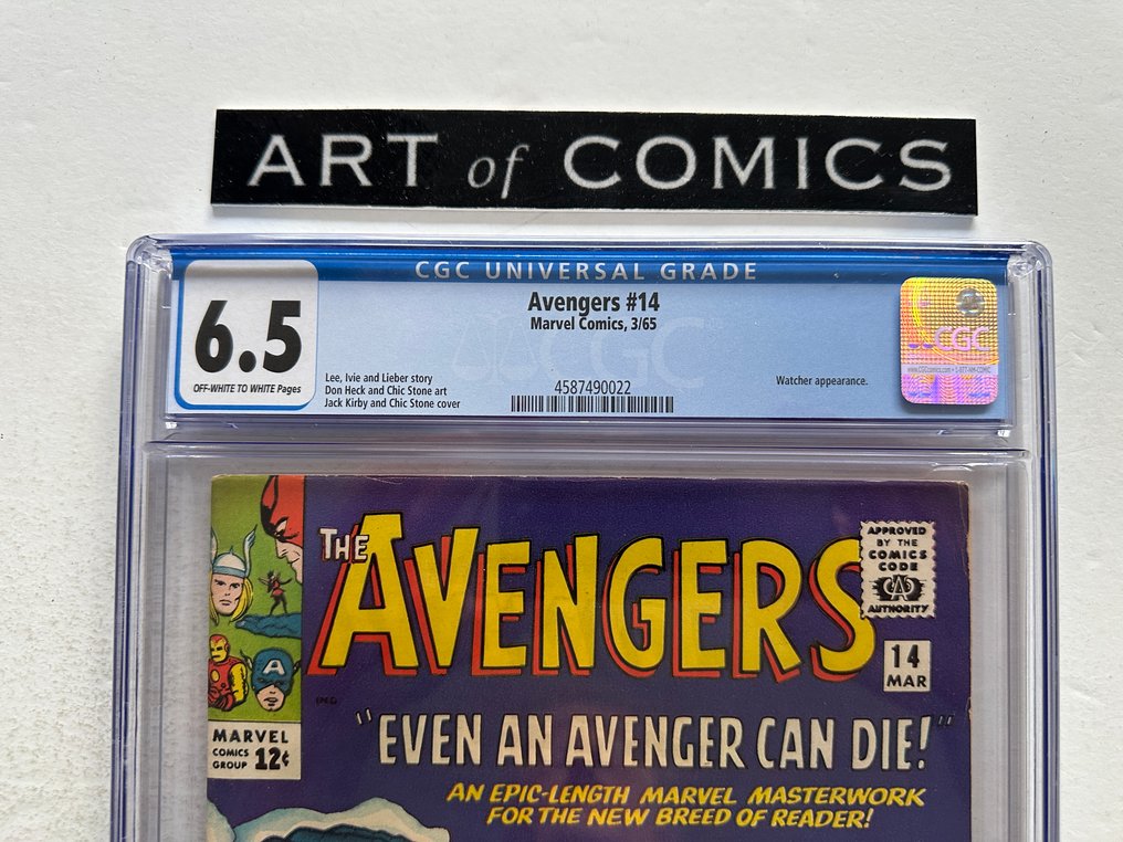 The Avengers #14 - Watcher Appearance - CGC 6.5 - 1 Graded comic - EO - 1965 #1.0