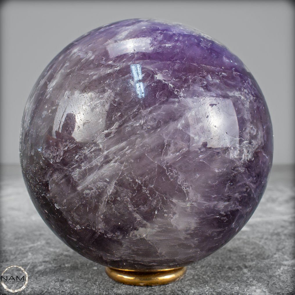 天然稀有紫黄晶 玻利维亚球体- 819.91 g #4.3