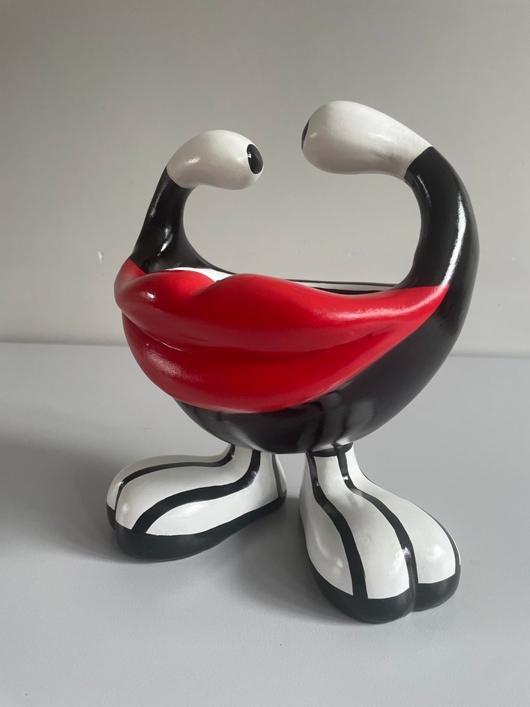 Niloc Pagen (Heerlen, 1960) - Sensual lips - black and white edition #1.0