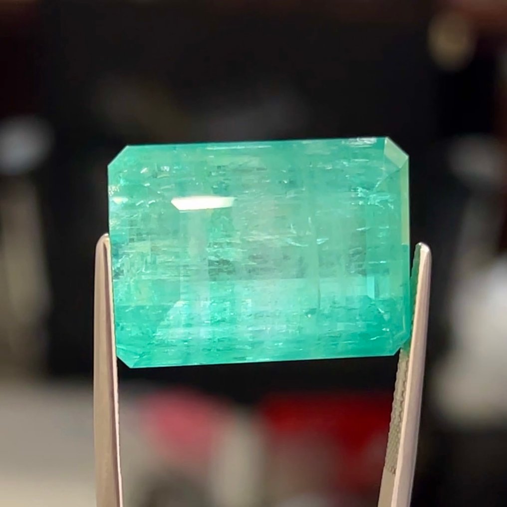 Verde, Albastru Smarald - 61.51 ct - GIA (Institutul gemologic din SUA) - Ultra Rară {Ulei Minor} #2.1