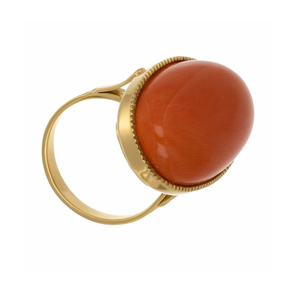 Ring - 18 karat Gull Korall #1.0