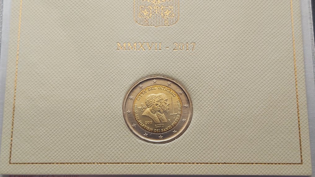 Vaticano. 2 Euro 2017 "Santi Pietro e Paolo"  (Sem preço de reserva) #1.0
