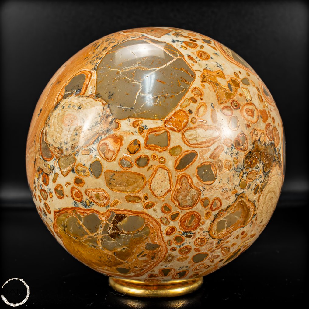 Luonnollinen First Quality Leopard Jasper Sphere- 1909.91 g #2.1