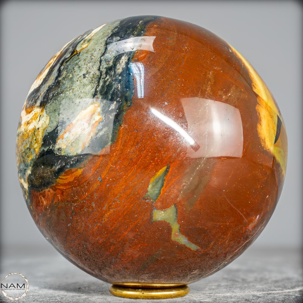 Natural red jasper agate Sphere- 3763.48 g #1.0