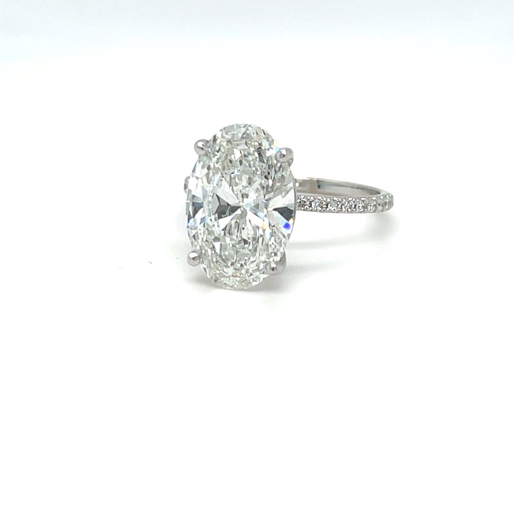 Δαχτυλίδι - 14 καράτια Λευκός χρυσός -  5.34ct. tw. Διαμάντι (Εργαστηριακής καλλιέργειας) - Διαμάντι #4.3